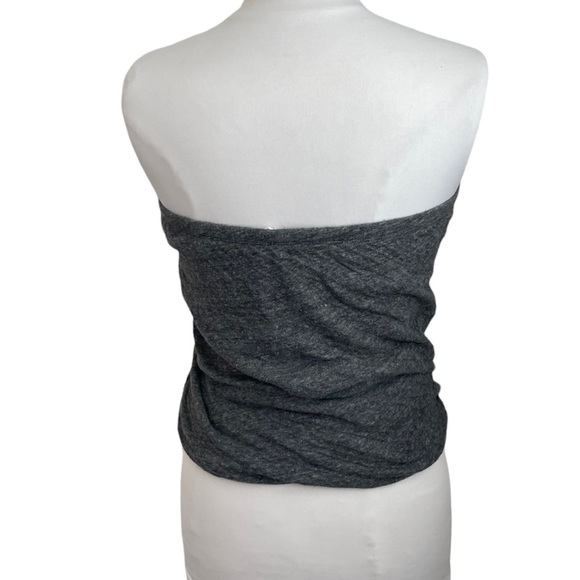 Isabel Marant Etoile Halter Tube Top Size Large Charcoal Heather Gray - Picture 3 of 6